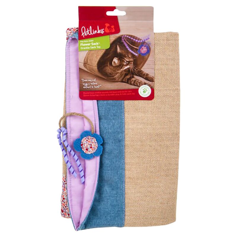 Petlinks - Garden Flower Sack Crinkle Hideout Cat Toy