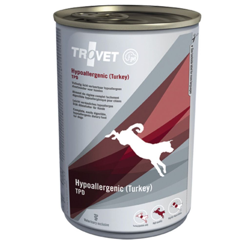 Trovet - Hypoallergenic Turkey Dog Wet Can 400g