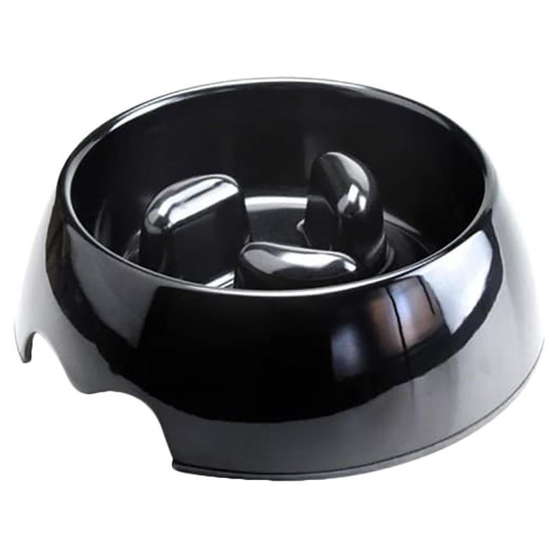 Petkin - Nutrapet Melamine Slow-Feeding Bowl Small - Black