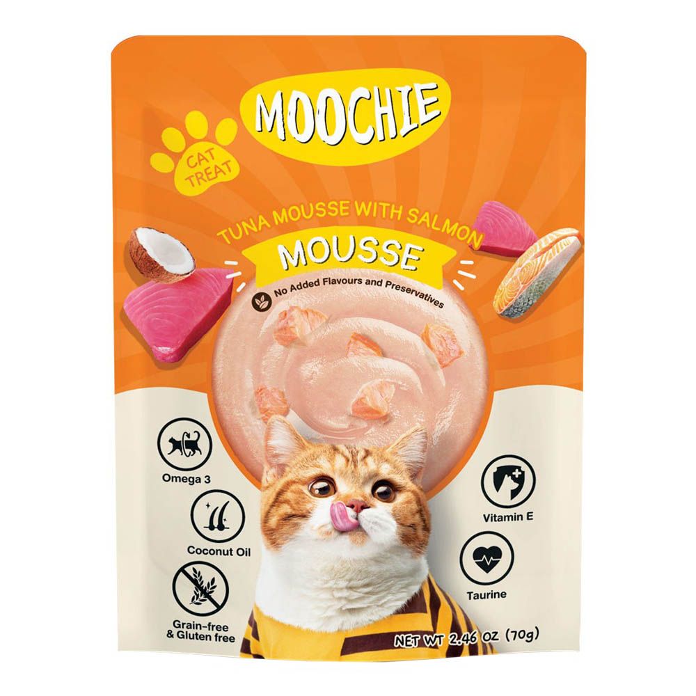 Moochie - Tuna Mousse w/ Salmon Pouch 70g