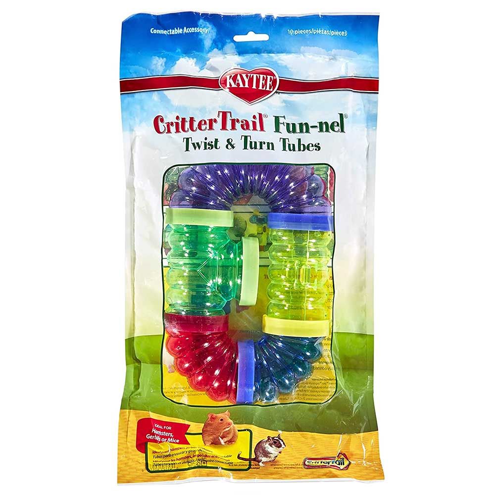 Kaytee - Crittertrail Fun-Nels Straight Tubes - Pack of 5