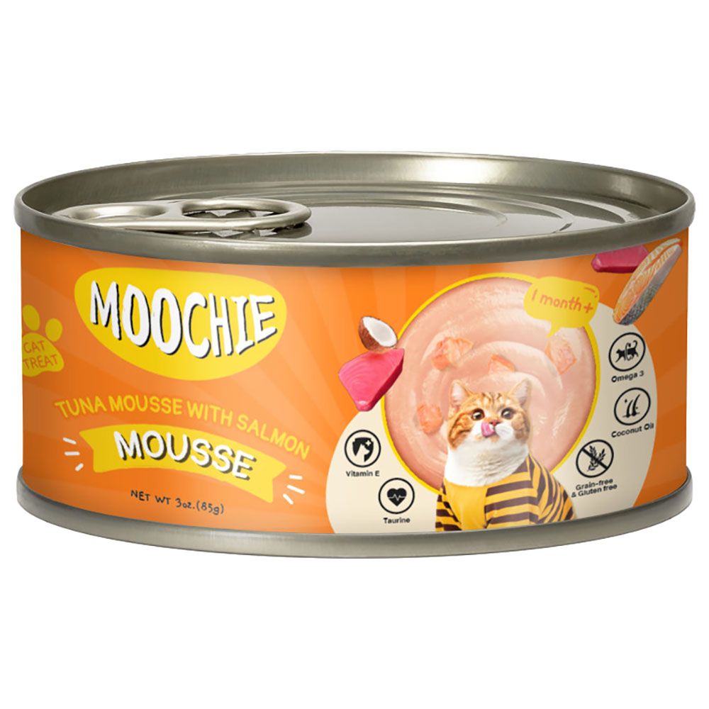 Moochie - Kitten Tuna Mousse With Salmon - 85g