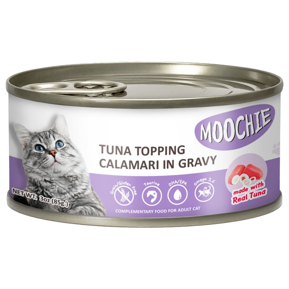 Moochie - Tuna Topping Calamari Can - 85g