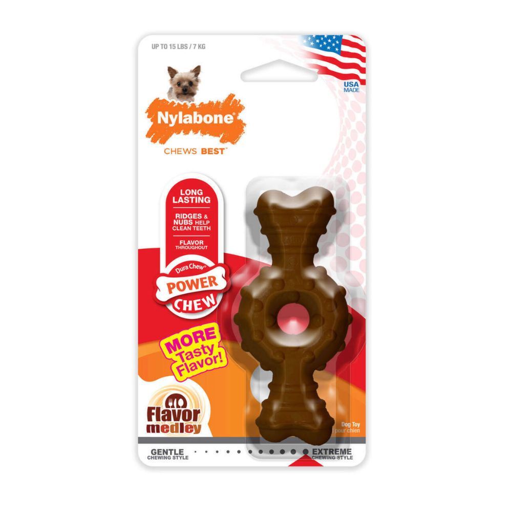 Nylabone - DuraChew Textured Ring Bone Chicken Blister Card Petite