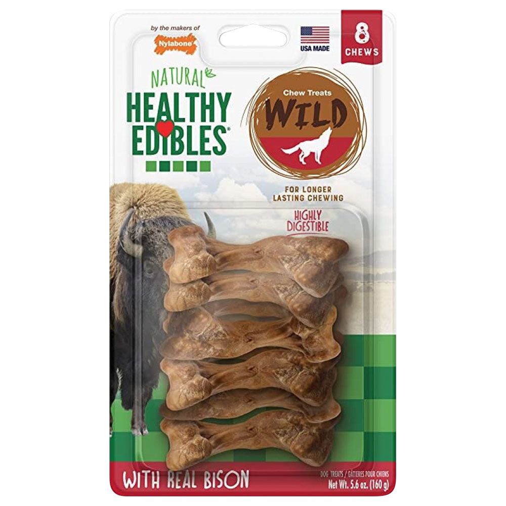 Nylabone - Healthy Edibles Wild Bison - 8pcs - Small