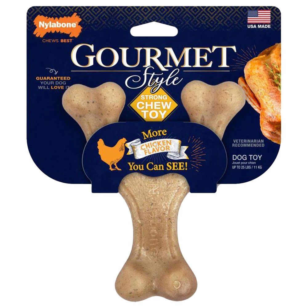 Nylabone - Wishbone Reg Chicken Gourmet Style Chew Toy