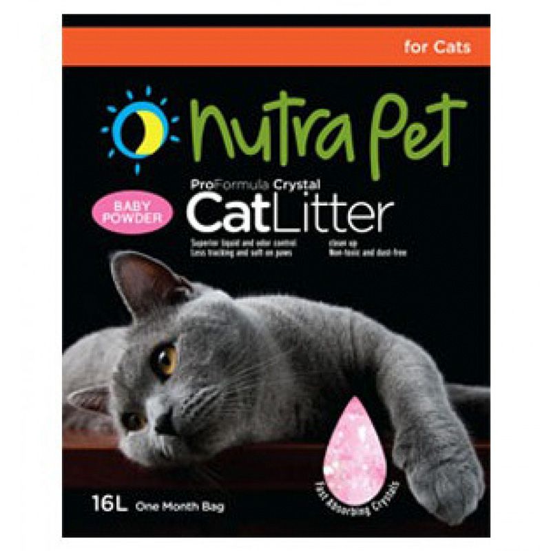 NutraPet - Cat Litter Silica Gel 16L Baby Powder Scent