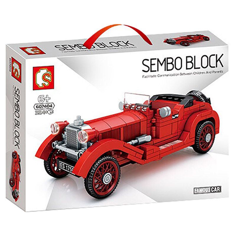 Sembo - Classic Horn Car Building Blocks - 324 Pcs - Red