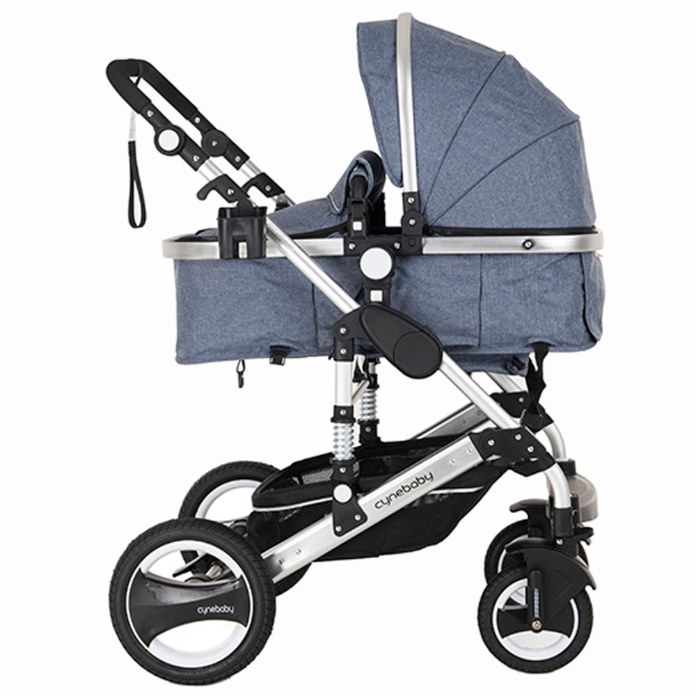 Cynebaby 7 Blue - Luxury 3 in 1 Pram