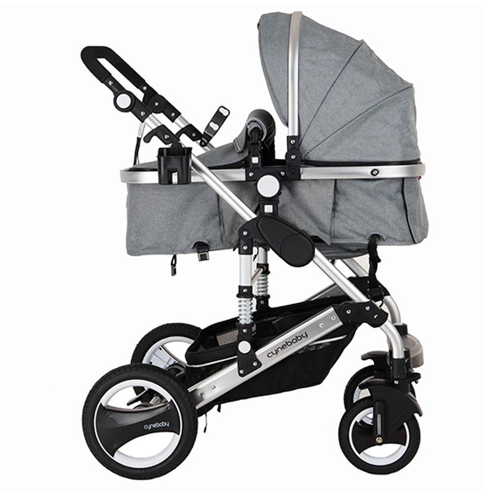 Cynebaby 7 Gray - Luxury 3 in 1 Pram