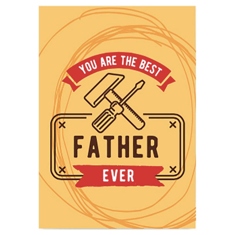 Pinak - Father's Day Best Father Ever A6 Card