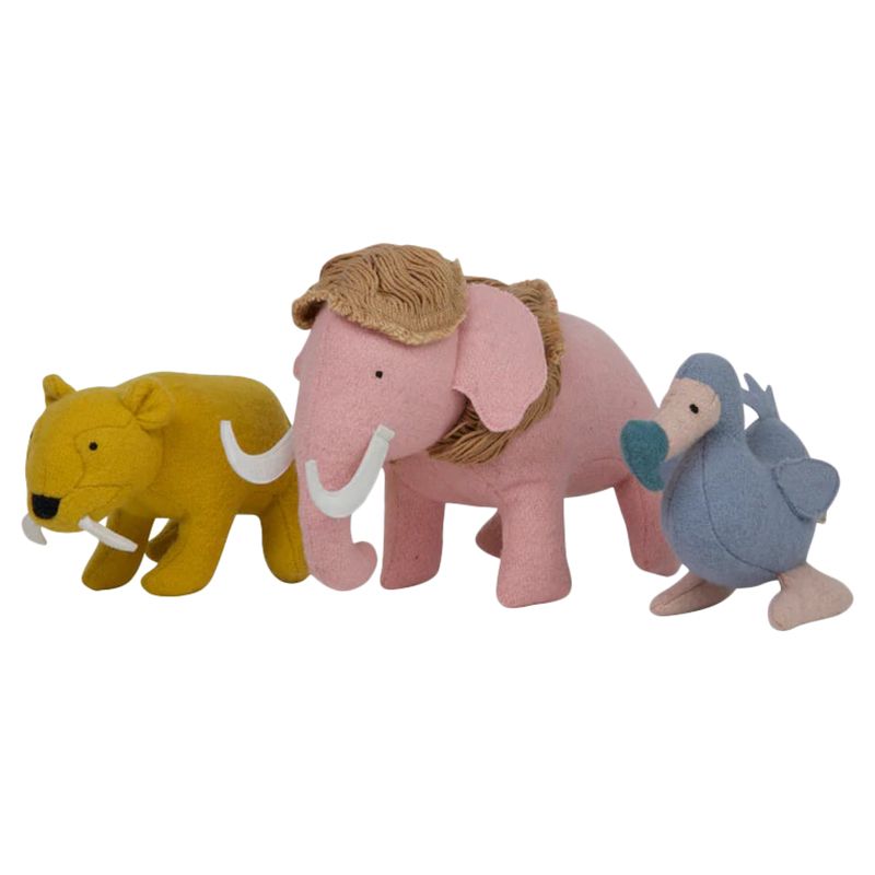 Olli Ella - Holdie Extinct Animals Plush Toy 3pcs