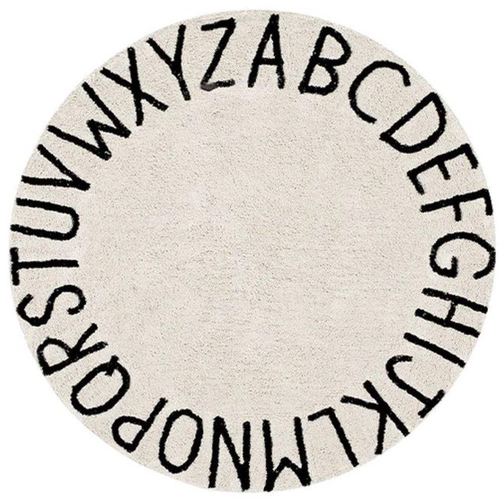 Lorena Canals - Washable Rug Round ABC Natural