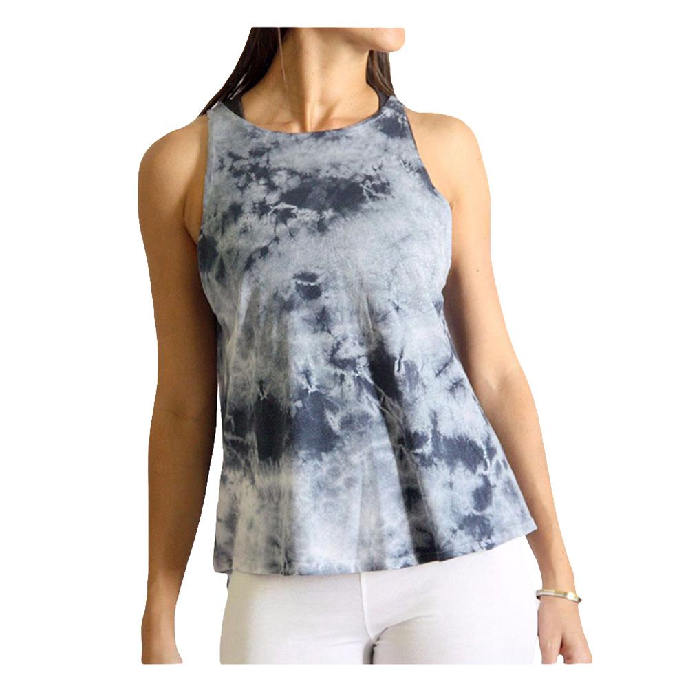 Rumi - Sun Air Flared Tank Shibori - Midnight