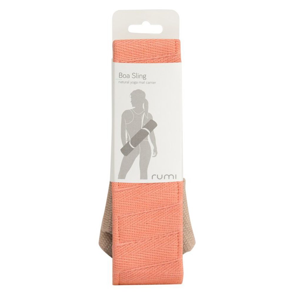 Rumi Earth - Boa Sling Yoga Mat Carrier - Coral