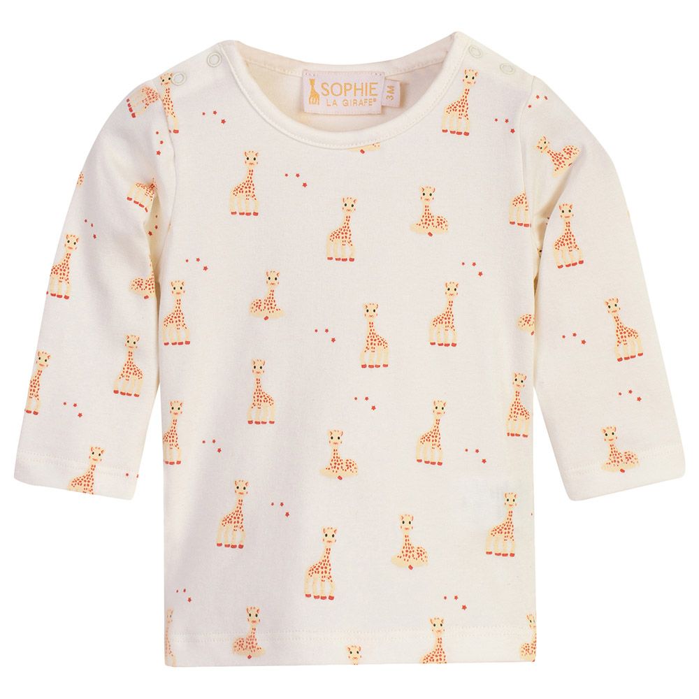 Sophie La Girafe - Long Sleeved T-Shirt - Snow White