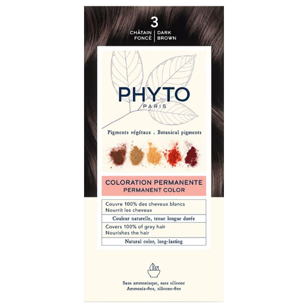 Phyto - Phytocolor 3 Dark Chestnut Permanent Coloring