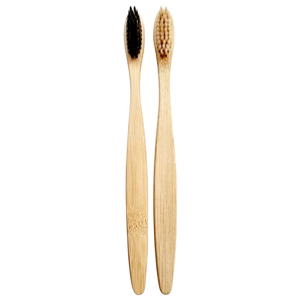 Piyas Planet - Bamboo Toothbrush - Pack of 2