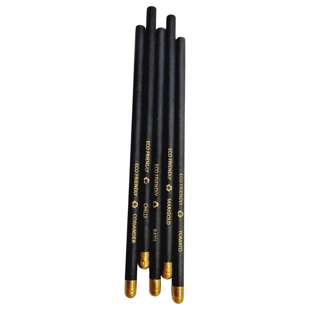 Piyas Planet - Ecofriendly Premium Plantable Pencils - 5pcs