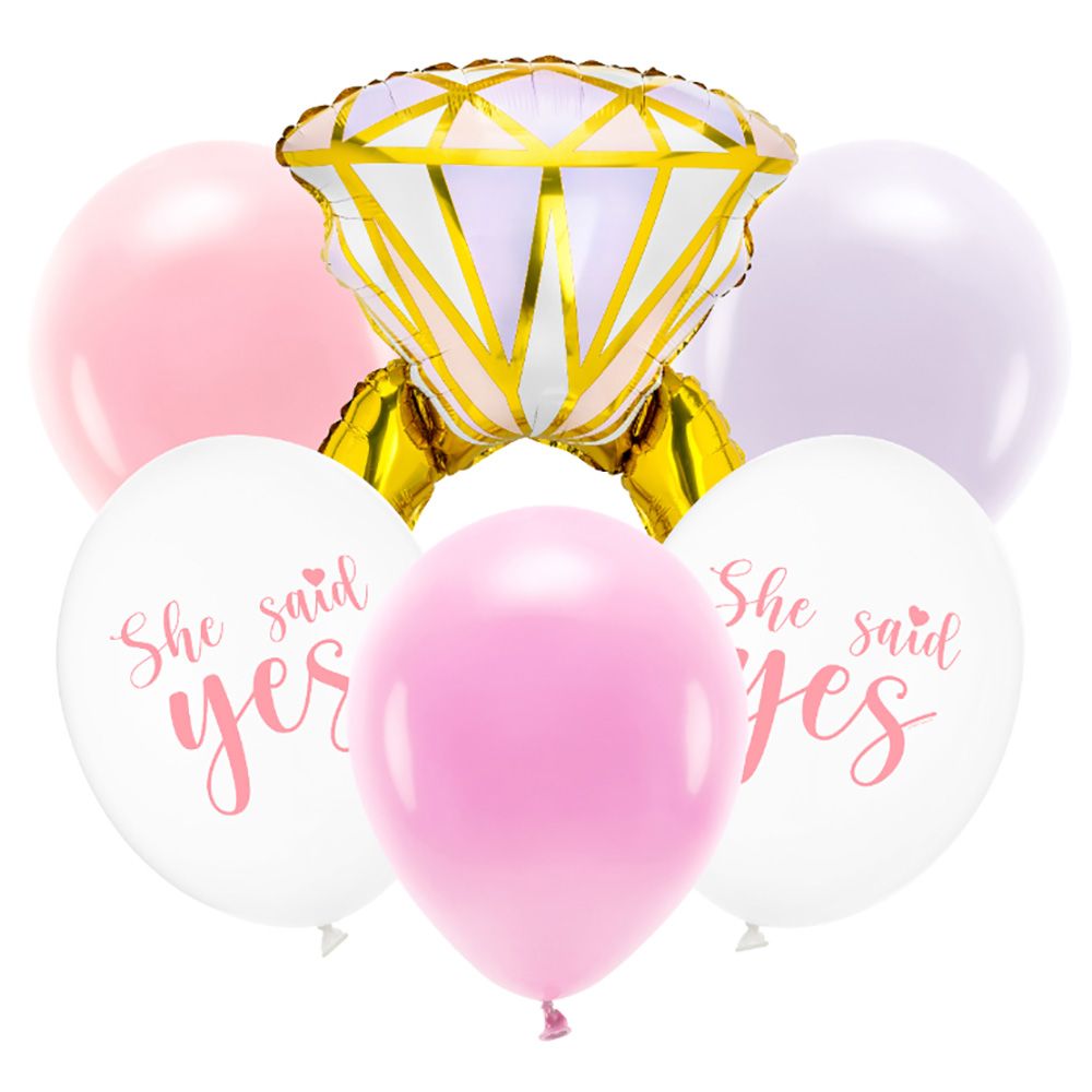 Party Deco - Balloon Set Ring - 6pcs