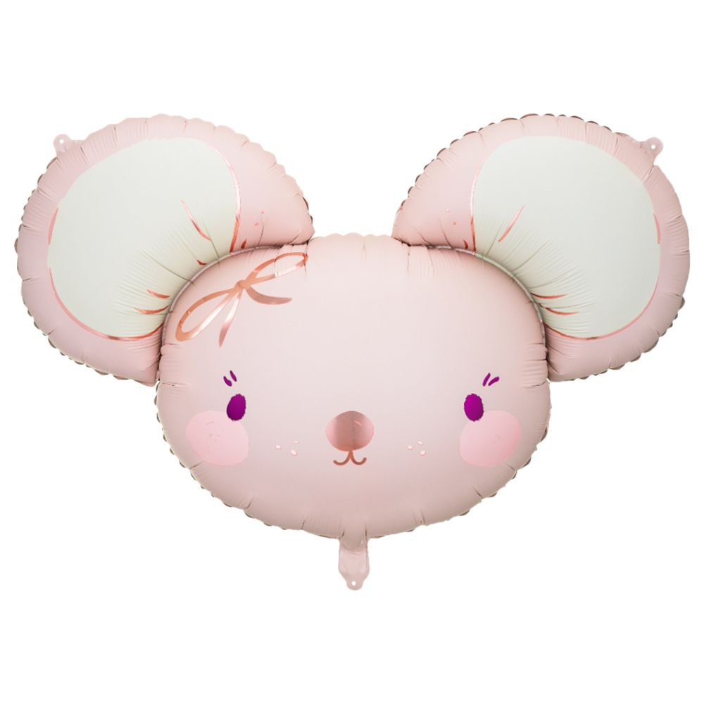 Party Deco - Foil Balloon - Mouse - Light Pink