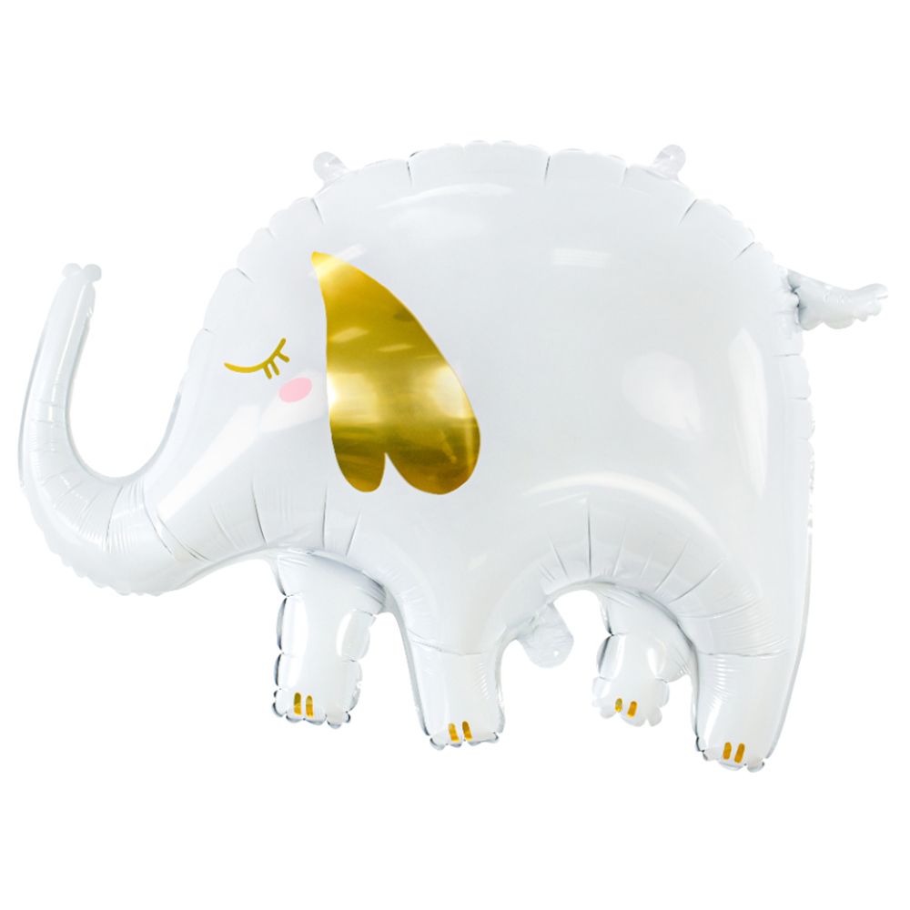 Party Deco - Foil Balloon - Elephant - White