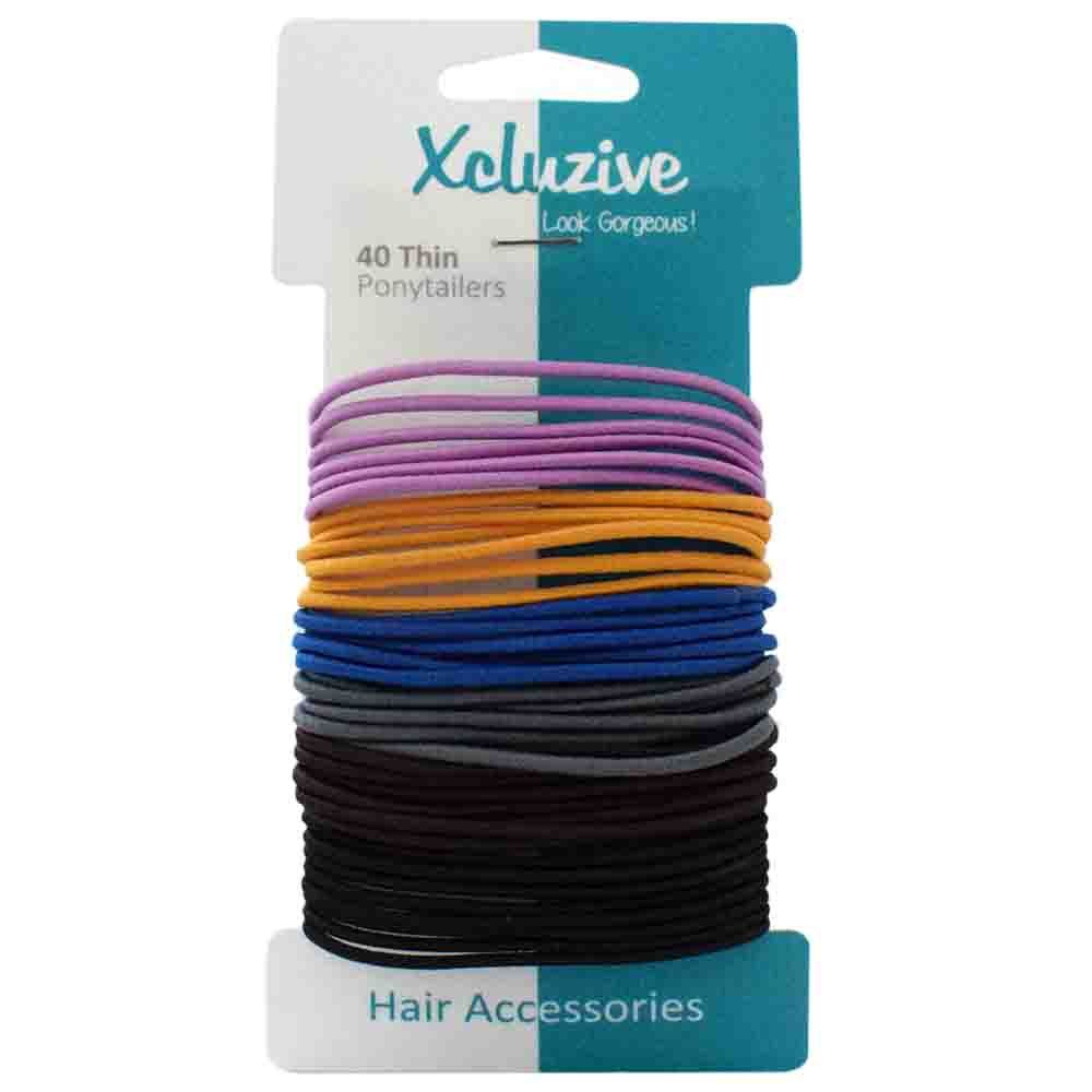 Xcluzive - Thin Pony Tailers 40pcs