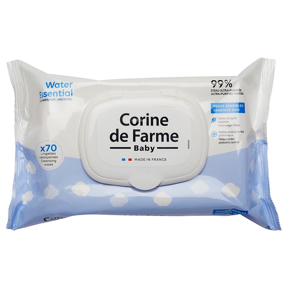 Corine De Farme - Baby Water Essential Wipes - 70pcs