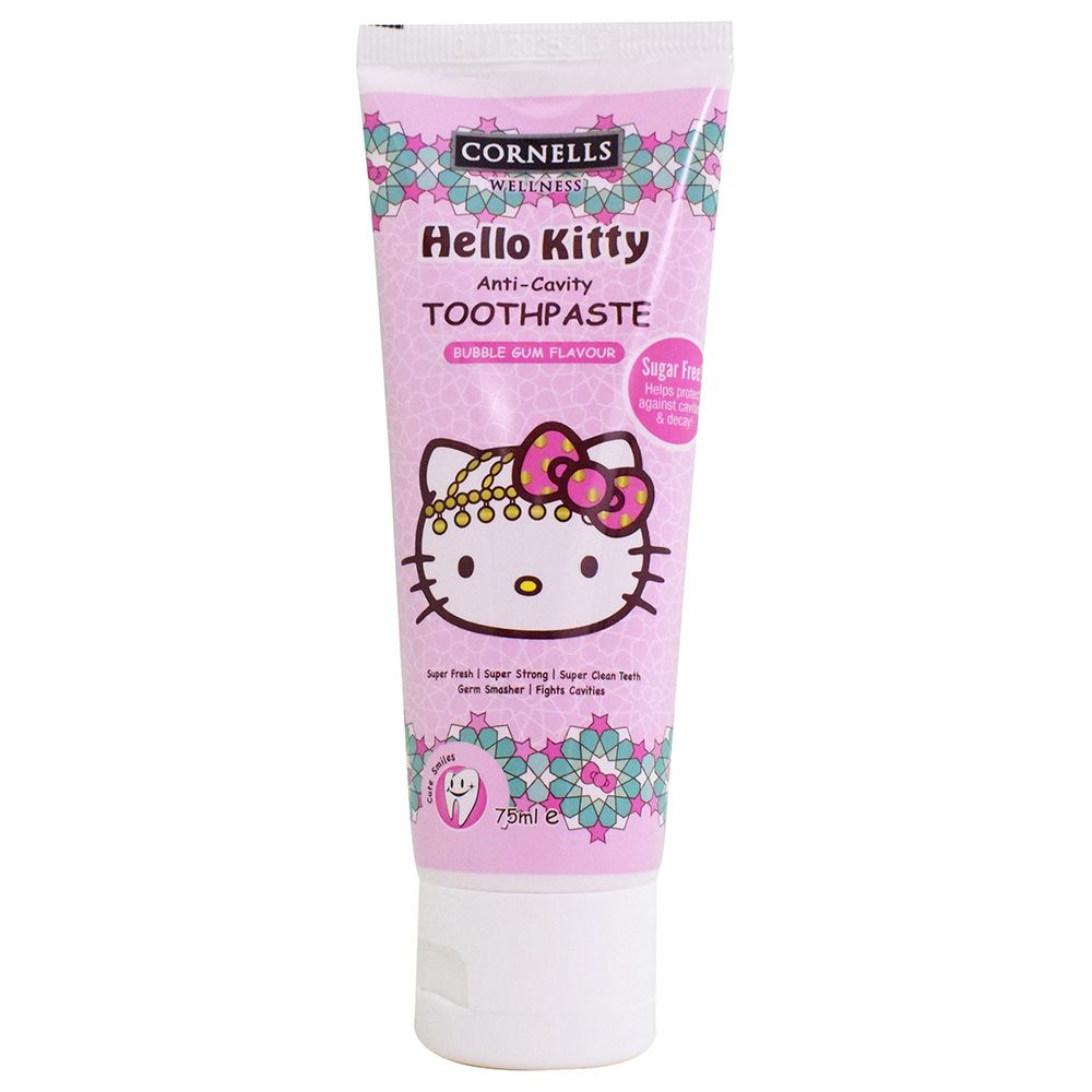 Cornells Wellness - Hello Kitty Tooth Paste - 75Ml - Bubble Gum