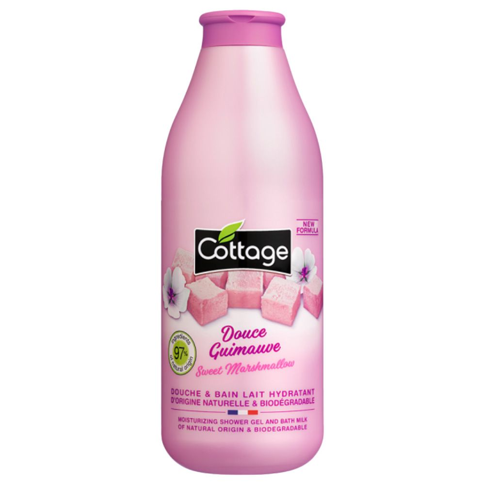 Cottage - Moisturizing Shower Gel & Bath Milk - Sweet Marshmallow - 750 ml