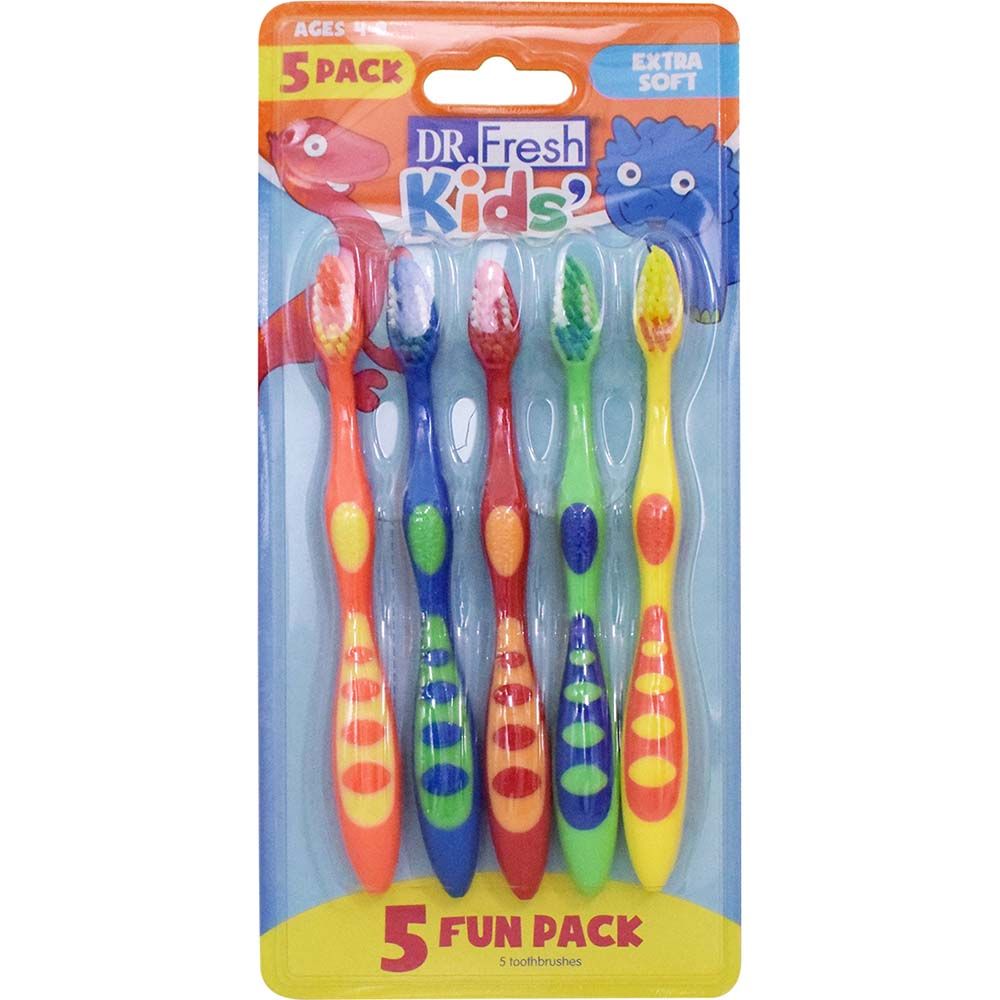 Doctor Fresh - Kids Mix Toothbrush Blister Pack Of 5