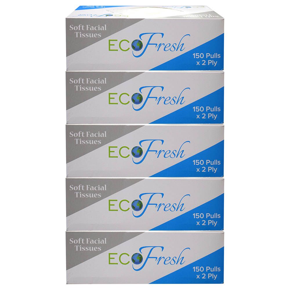 Eco Fresh - Facial Tissues 150's Pack Of 5