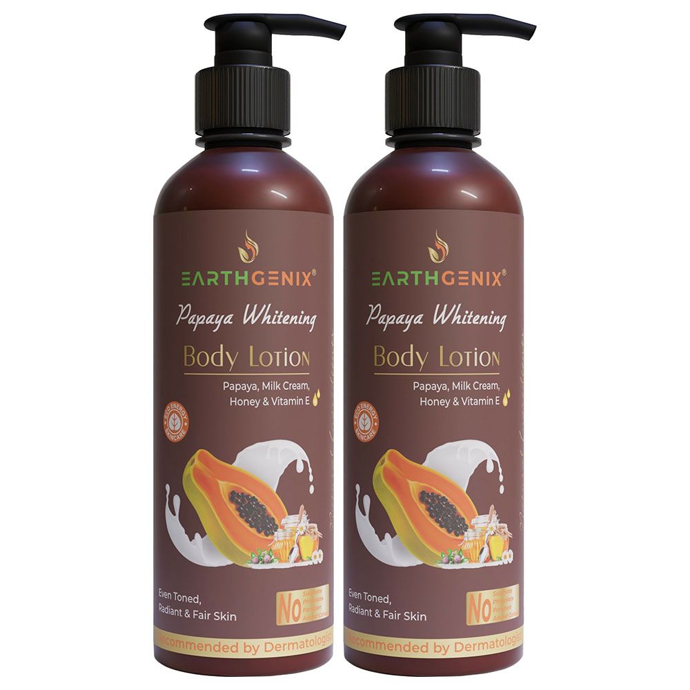 Earthgenix - Papaya Body Lotion - 500ml - 2pcs