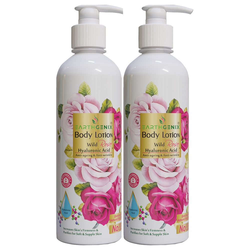 Earthgenix - Wild Rose Body Lotion - 500ml - 2pcs