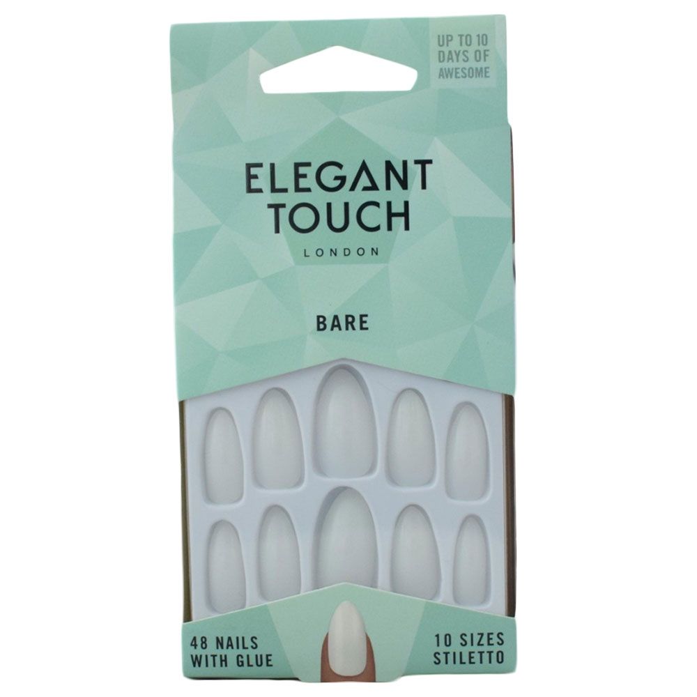 Elegant Touch - Bare Stiletto, 48 Nails