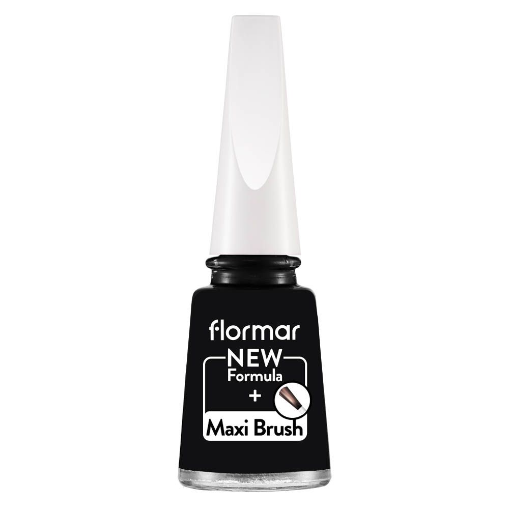 F/M Classic Nail Enamel W/ New Improved Formula & Thicker Brush - 313 Black Minimalism