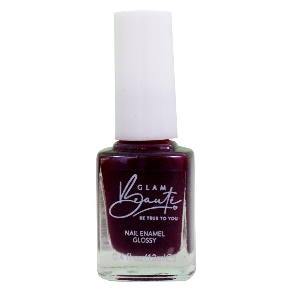 GlamBeaute - Nail Enamel 27 - Burgundy Syrup 13ml