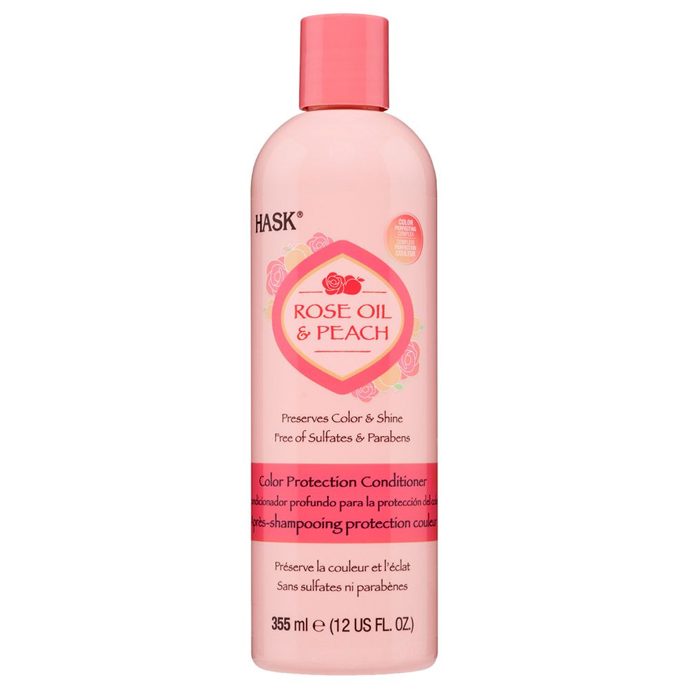 Hask Rose Oil & Peach Color Protection Conditioner 355ml