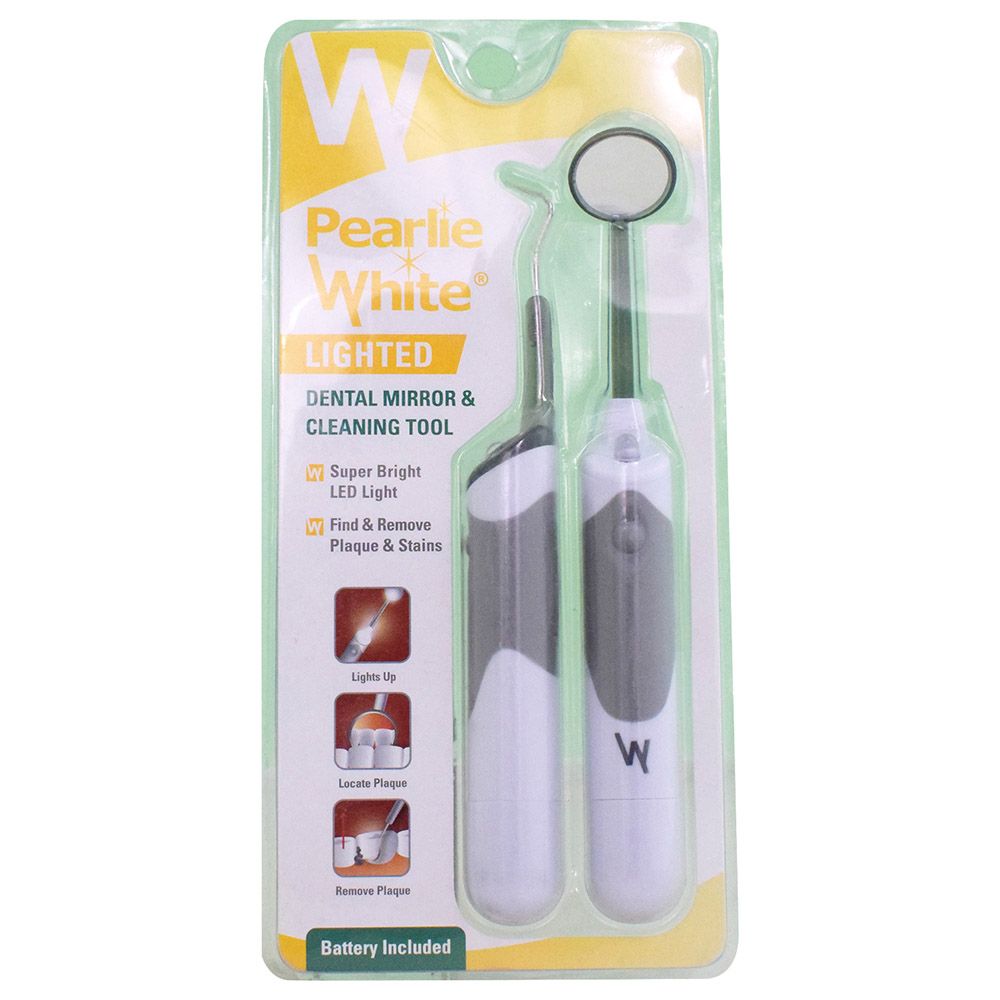 Pearlie White - Dental Mirror & Cleaning Tool - Grey