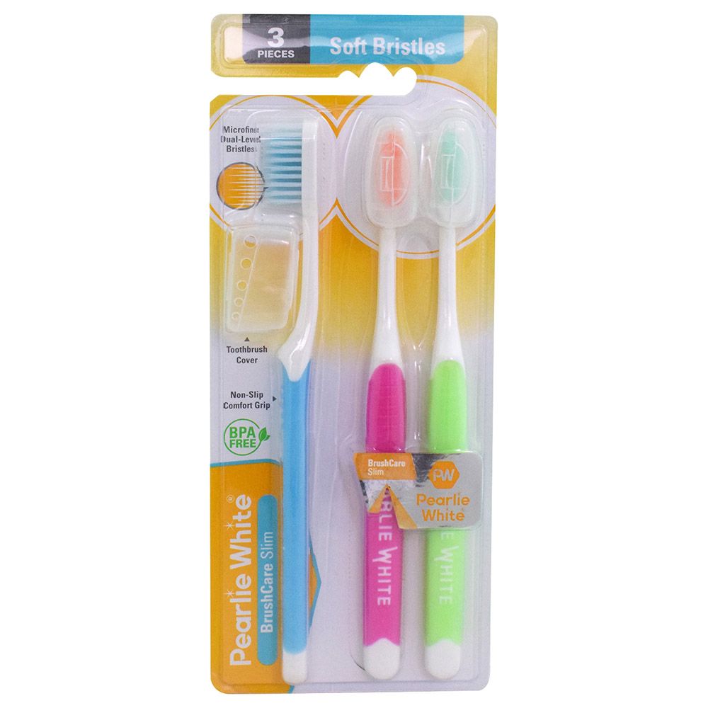 Pearlie White - Slim Tooth Brush - 3pcs