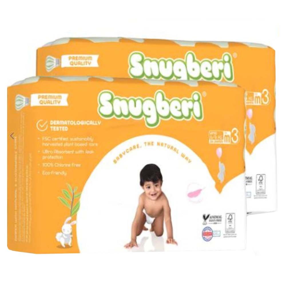 Snugberi - Diaper Size 3 Medium 6-9kg 28pcs - Twin Value Pack