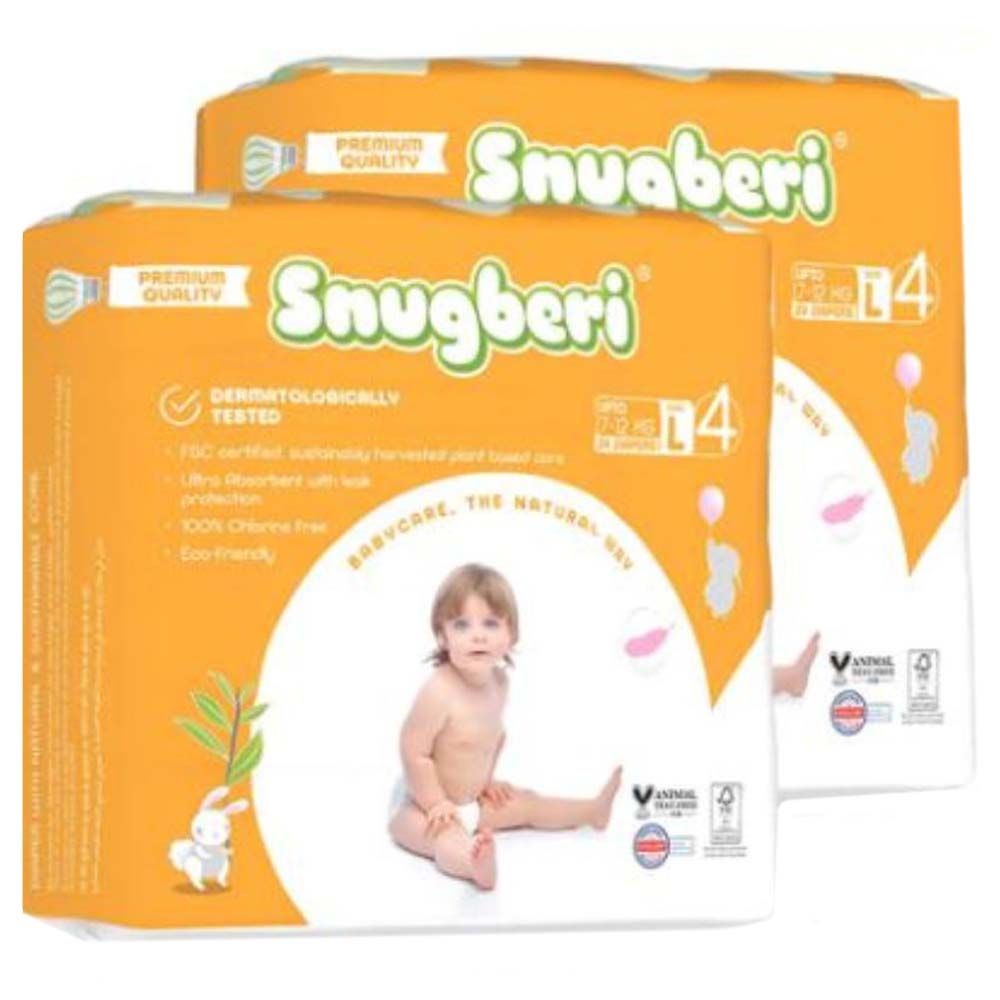 Snugberi - Diaper Size 4 Large 7-12kg 24pcs - Twin Value Pack