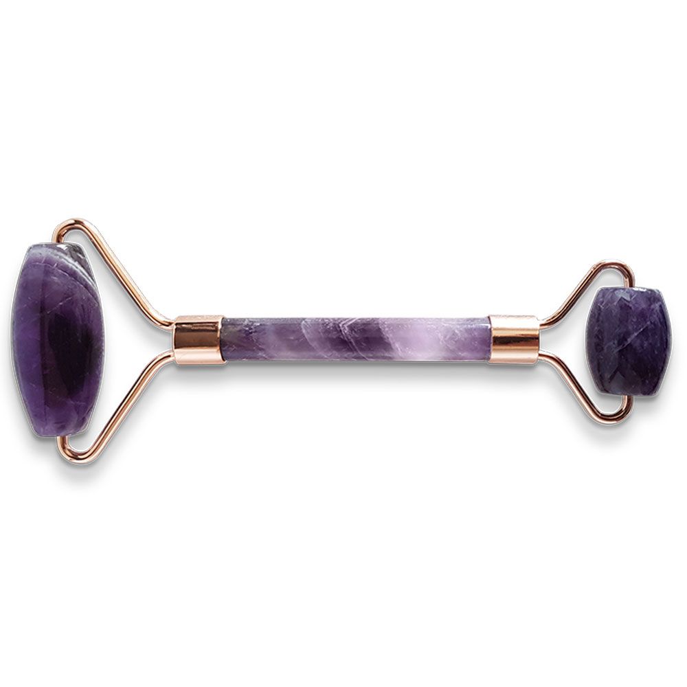 Salt & Crystal - Natural Stone Face Roller Amethyst