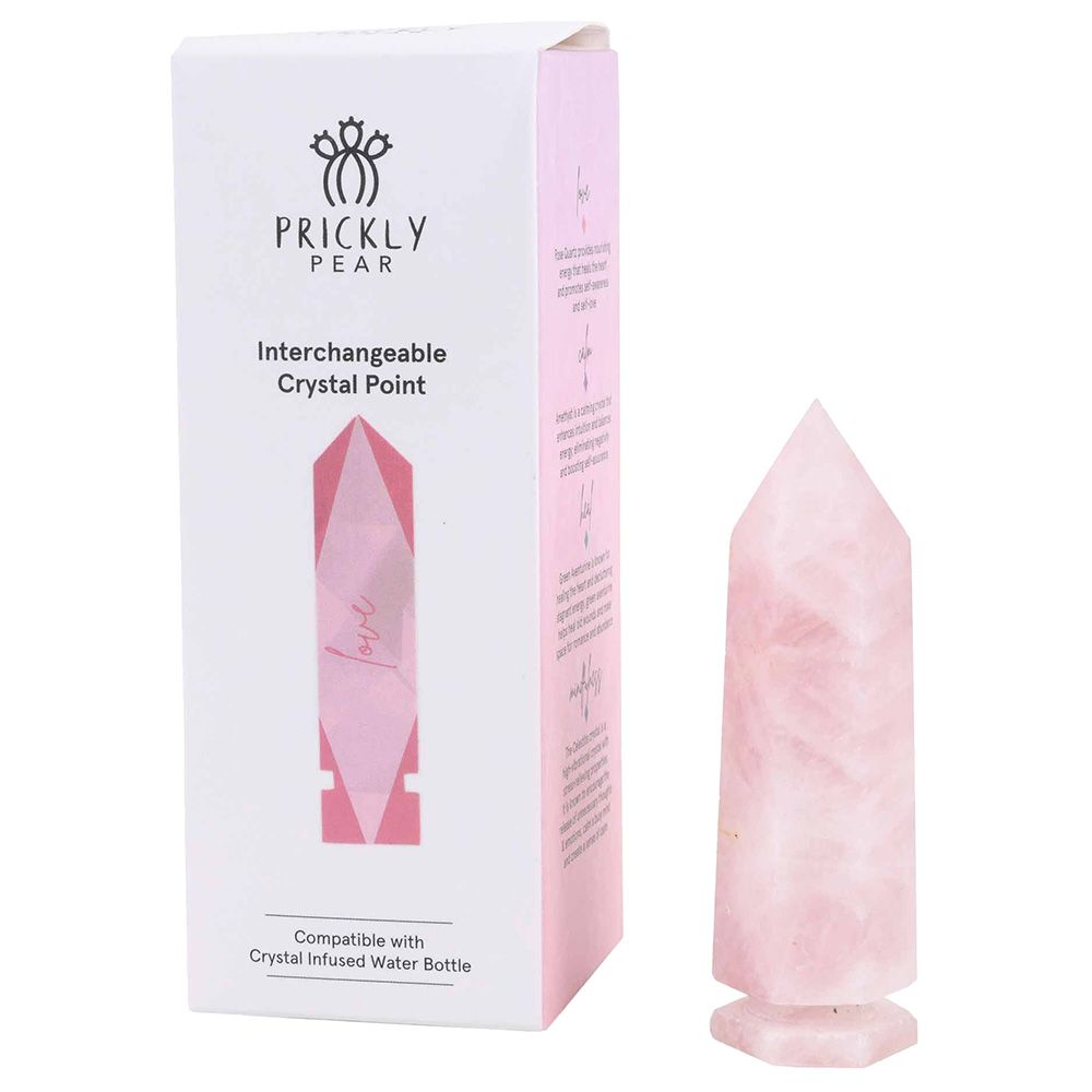 Prickly Pear - Quartz Individual Crystal Point - Rose