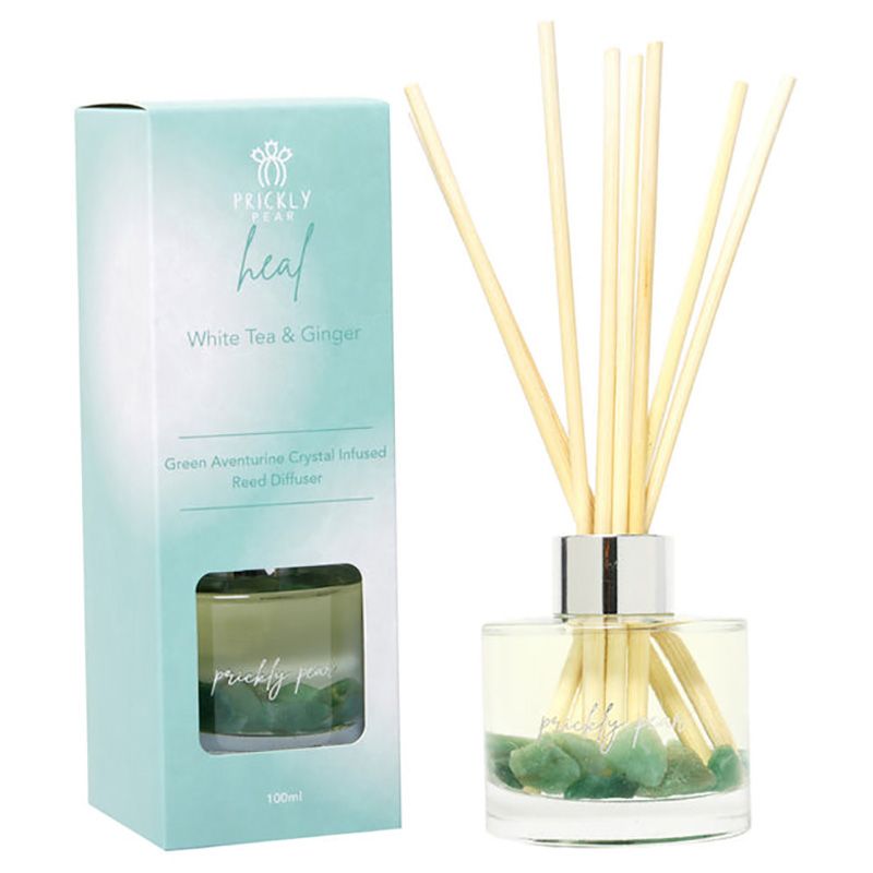 Prickly Pear - Green Aventurine Crystal Infused Reed Diffuser