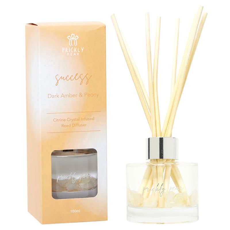 Prickly Pear - Citrine Crystal Infused Reed Diffuser