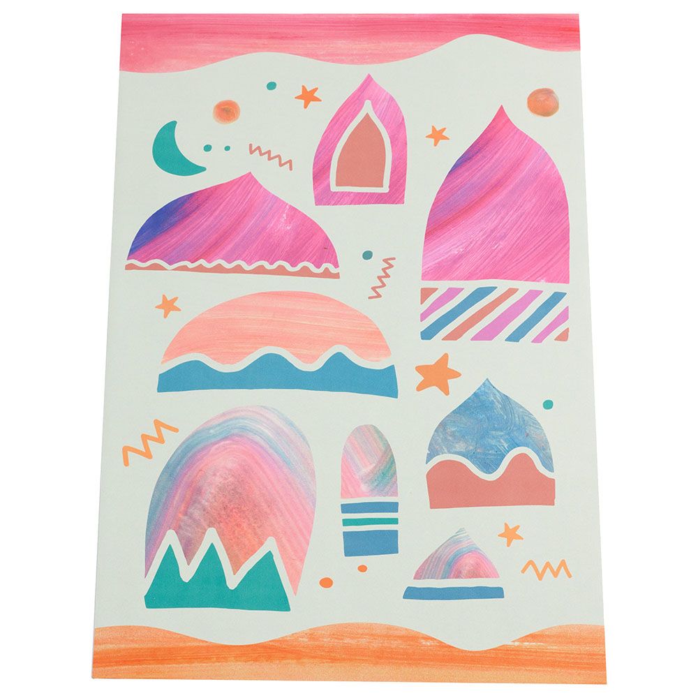 Sabr - Starship Landing Compact Prayer Mat - Pink