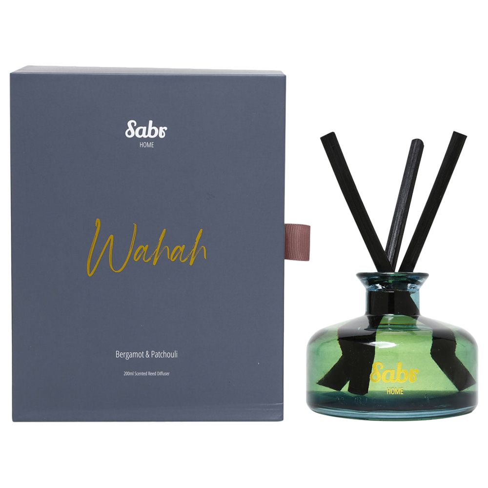 Sabr - Wahah Scented Reed Diffuser - Bergamot & Patchouli - 200ml