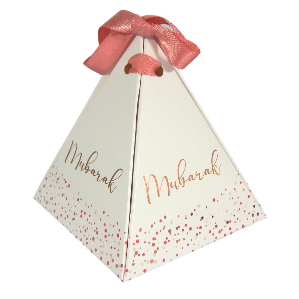 Peacock Supplies - Mubarak Confetti Favour Boxes - 10pcs