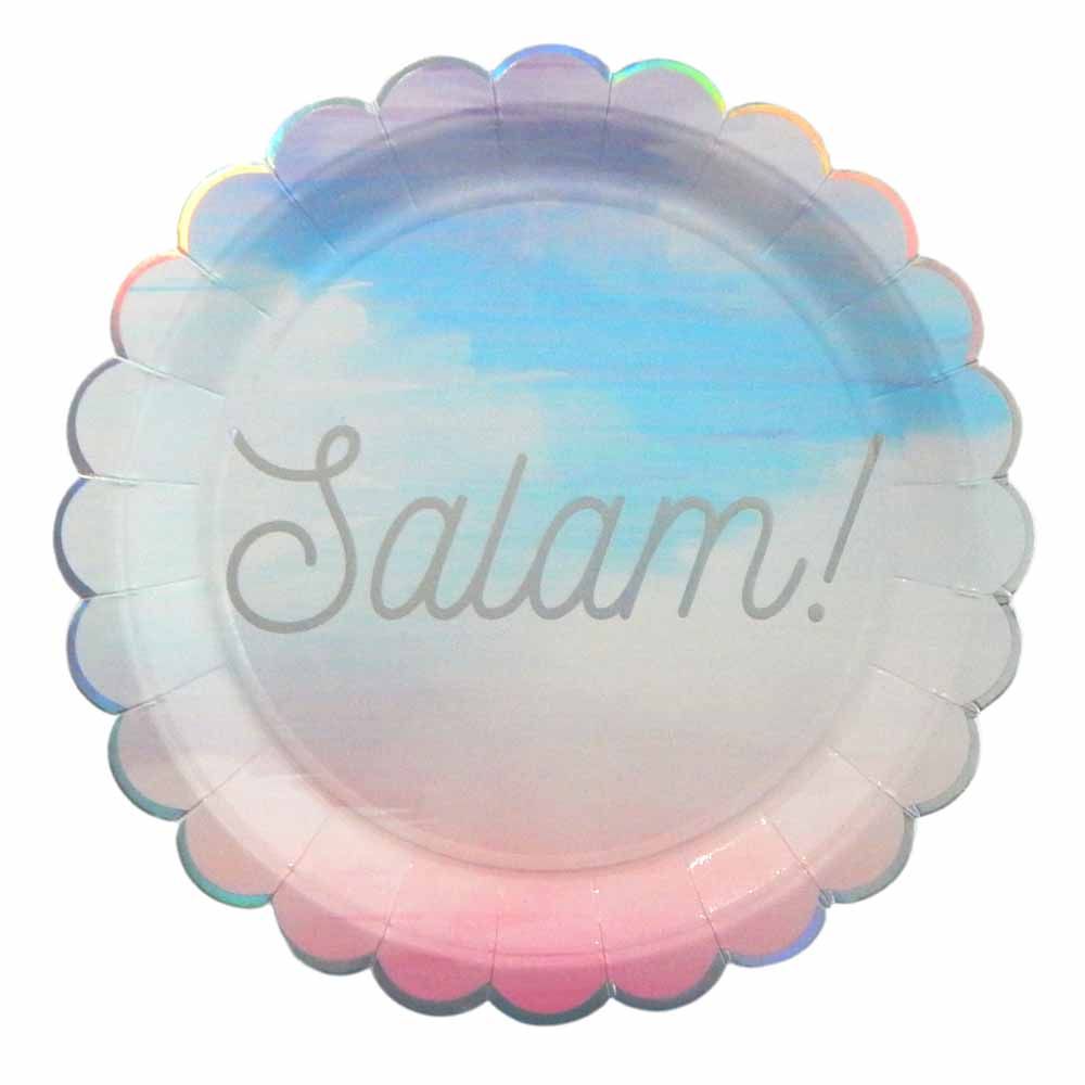 Peacock Supplies - Salam Party Plates - Pastel - 10pcs